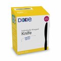 Dixie Grab’N Go Wrapped Cutlery, Knives, Black, PK540, 540PK KM5W540